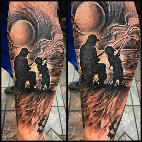 father and son hunting tattoos|21 Brilliant Father and Son Tattoos To Make You Emotional .